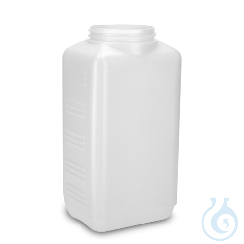 Robust HDPE plastic Natural plastic Wide-mouth screw thread RD 60 The bottle