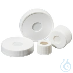I-Chem&trade; Open-Top Septa Caps, 24-414mm, bonded septa, bulk