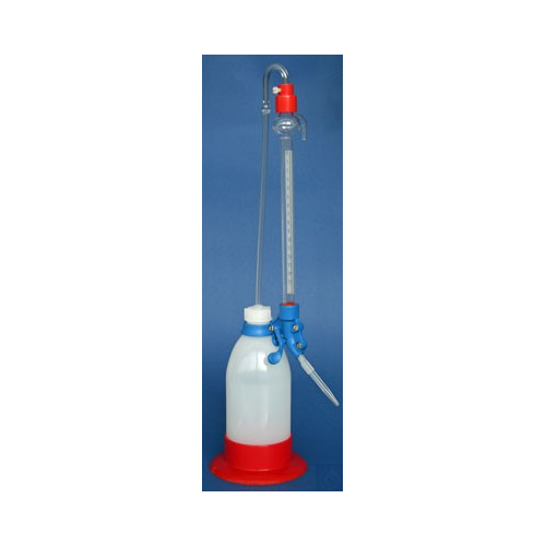 Automatic burette for rapid tests, Dr. Schilling, not variable, 50 ml, 1/10