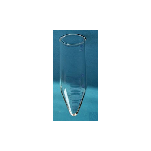 Centrifuge glass for determination of solubility, 34 mm Ø, 100 mm length