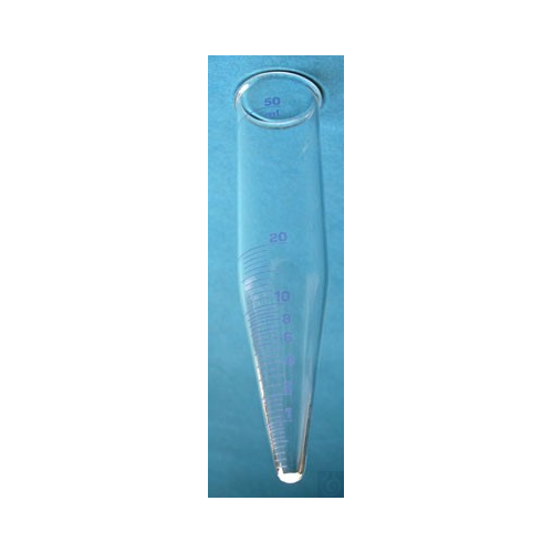 Centrifuge glass for determination of solubility, 30 mm Ø, 135 mm length