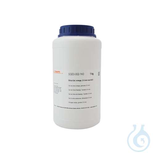 Silica Gel, labkem, orange, 2-4 mm size, 1 kg