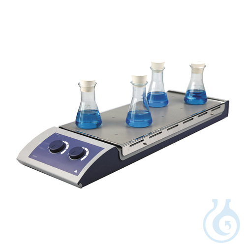 Multi-position magnetic stirrer with heating, LBX H04X10 series, 10 positions, E