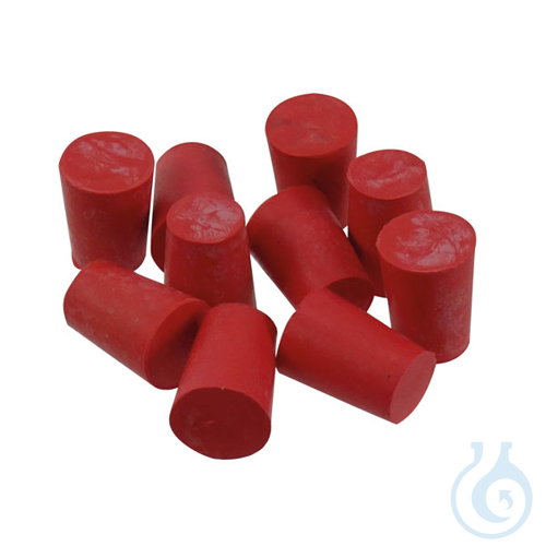 Rubber stopper, solid, Øtop. 16,5 mm, Øbottom 13 mm, h 20 mm, 25 pcs