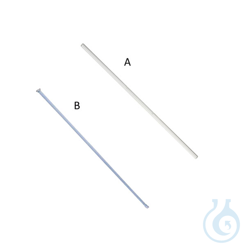 Glass stirring rod with round ends, Ø 7 mm x L 150 mm, 5 pcs