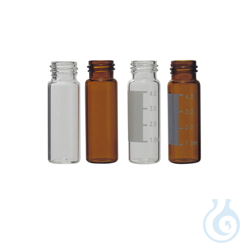 Screw vials for chromatography clear, 15 x 45 mm, 4 ml, 100 pcs