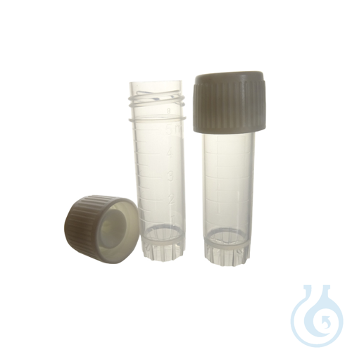 Sample transport tube with skirt 5 ml, Premium Line, 100 pcs