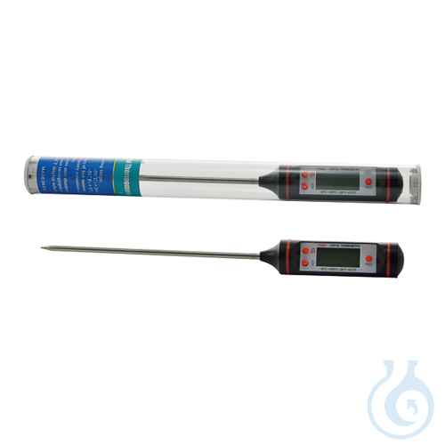 Digital thermometer with probe, straight, -50 +300 ºC