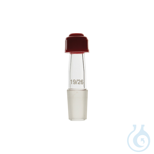 Glass probe holder for thermometers Ø 6 - 7 mm, 19/26