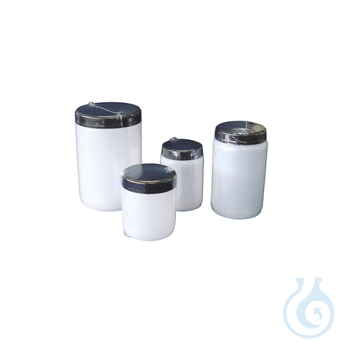 Wide mouth bottle with lid and insert plug, HDPE, aseptic and single film wrappe