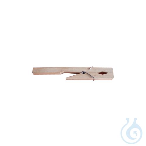 Test tube holder, hard wood, 10 pcs