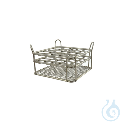 Stainless steel rack for 5 x 5 microtubes (1,5 ml)