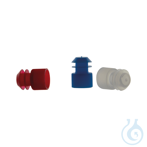 Tube Stopper, flange type, PE, for Ø13 mm test tubes, red color, 1000 pcs