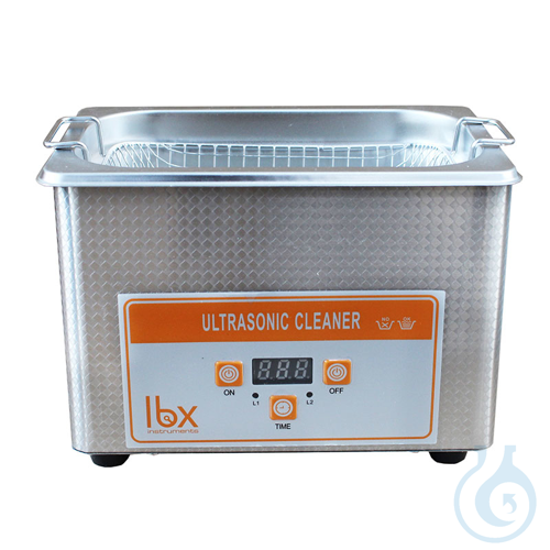 MINI ultrasonic bath with timer, without heating, LBX ULTR Small Series, EU plug