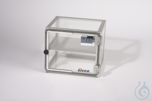 SICCO Mini-Vitrum-Desiccator, B 220 mm x H 183 mm x T 214 mm BOROSILICATE GLASS/