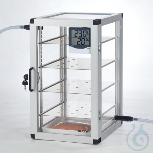 SICCO Super-Star-Desiccator Vitrum, B 310 mm x H 525 mm x T 375 mm Borosilicate