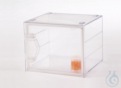 SICCO Mini-1 Desiccator Basic, B 221 mm x H 183 mm x T 214 mm Polycarbonate, wit