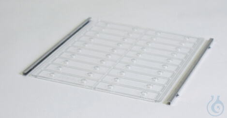 SICCO Shelf, B 258 mm x H 4 mm x T 320 mm made of polycarbonate, incl. 2 alumini
