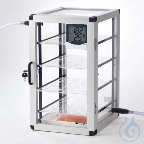 SICCO Super-Star-Desiccator, B 310 mm x H 525 mm x T 375 mm ACRYLIC/ALUMINIUM, w