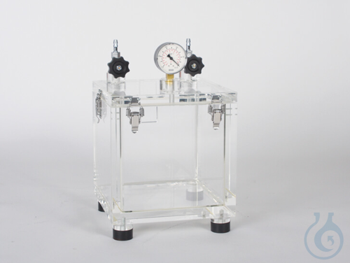 SICCO Vacuum-Desiccator Toploader, B 250 x H 250 x T 250 mm Suitable for vacuum