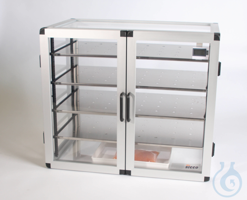 SICCO Star Desiccator Double, B 630 mm x H 525 mm x T 375 mm ACRYLIC/ALUMINIUM w