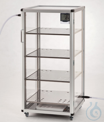 SICCO Super-Maxi 1-Desiccator, B 560 mm x H 1150 mm x T 580 mm ACRYL/ALUMINIUM,
