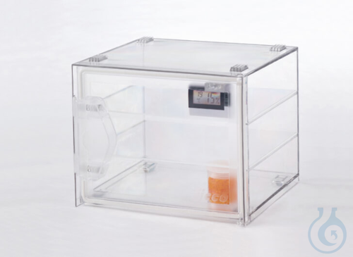 SICCO Mini 1 Desiccator Premium, B 221 mm x H 183 mm x T 214 mm Polycarbonate wi