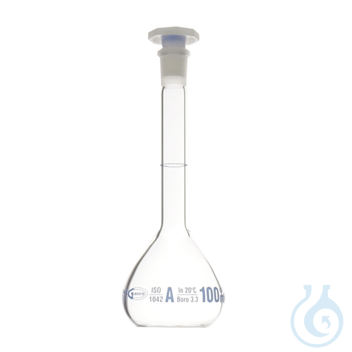 Volumetric flask class A with plastic stopper, 10 ml, mouth size 10/19, Premium