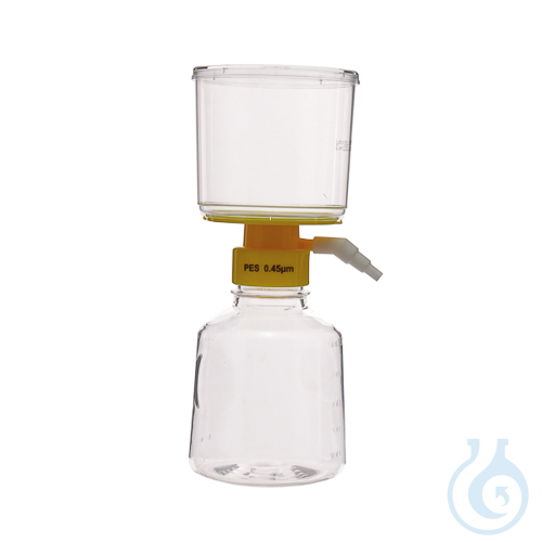 Sterile PVDF vacuum filtration units, 150 ml, 0,45 um