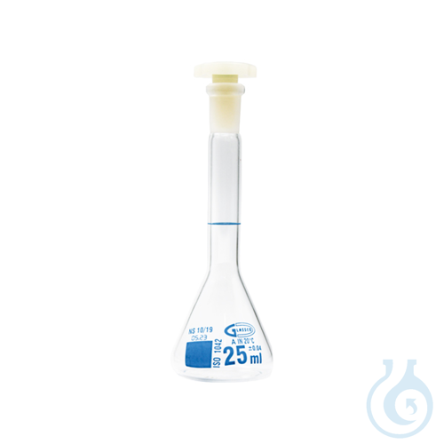 Volumetric flask class A, trapezoidal, 5 ml, mouth size 10/19, Prem. Line, 2 pcs