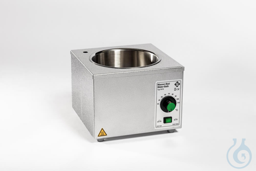 Water-bath, thermostatically controlled, stainless-steel, bath-Ø 160 mm, depth