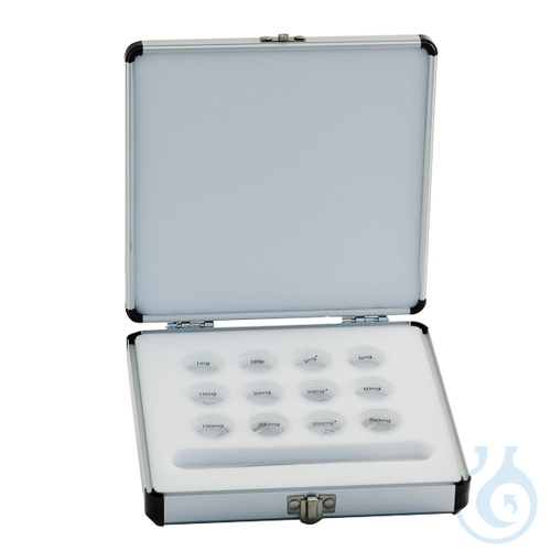 Precision weight, Class M1, from 1 to 500 mg, 12 fractions